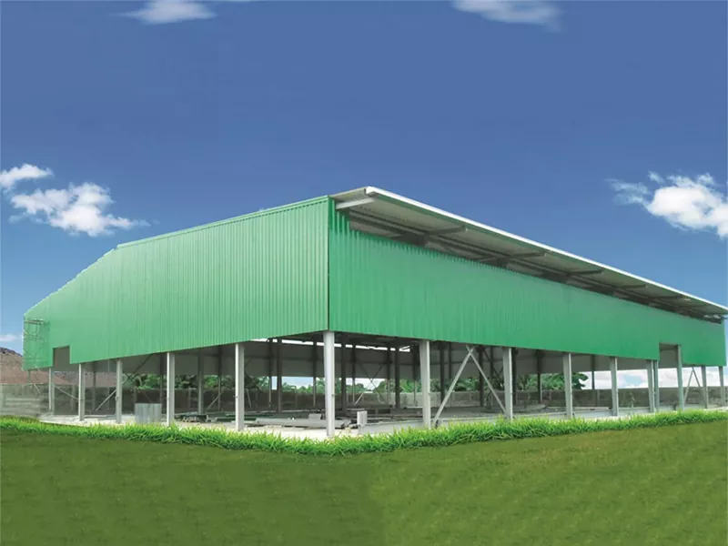 Eco-friendly prefab metal bodega building