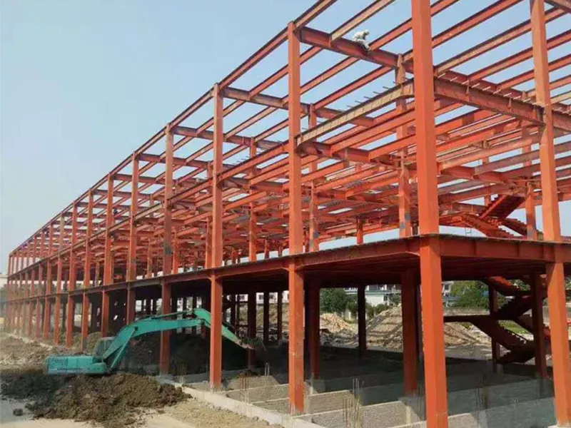 Ang pagtukod sa eco-friendly steel frame warehouse